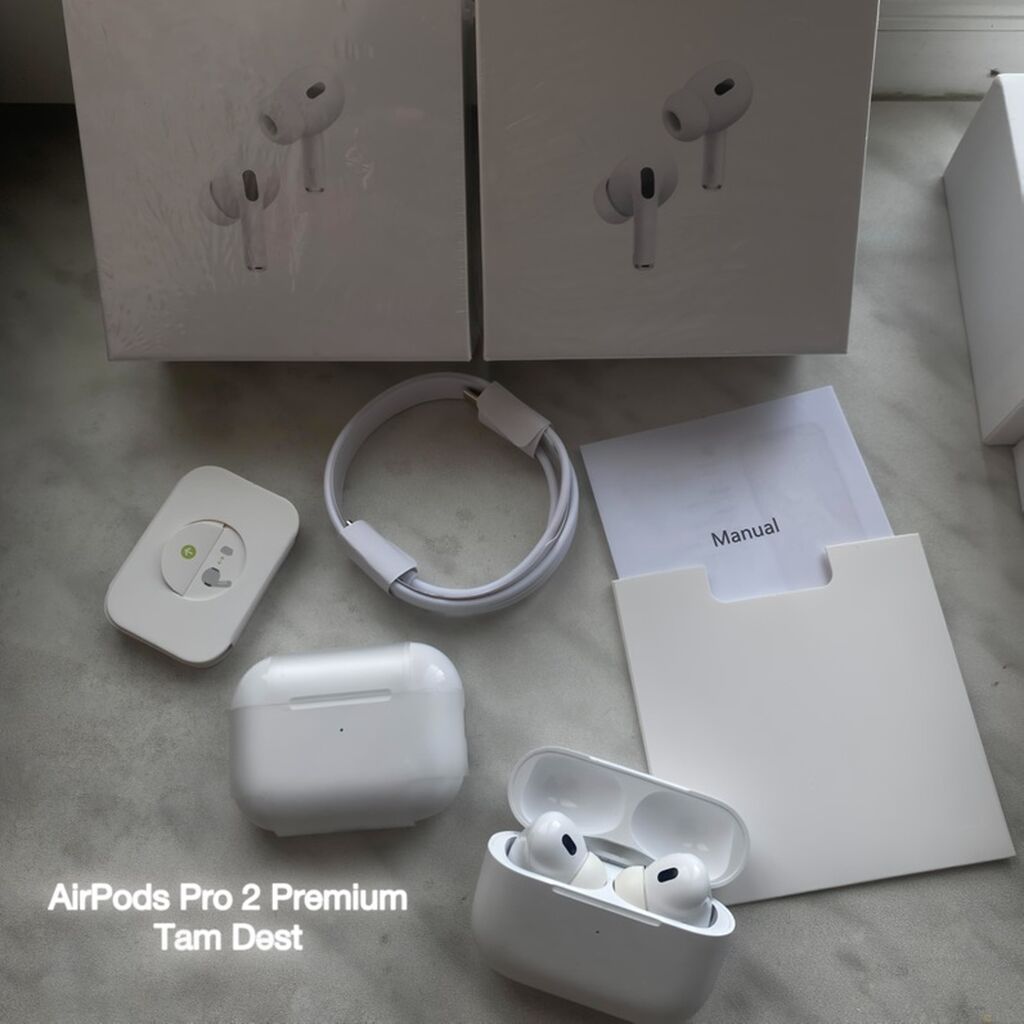 AirPods Pro 2 Premium Edition (Yeni/Bağlı qutuda) Məhsul tam yenidir