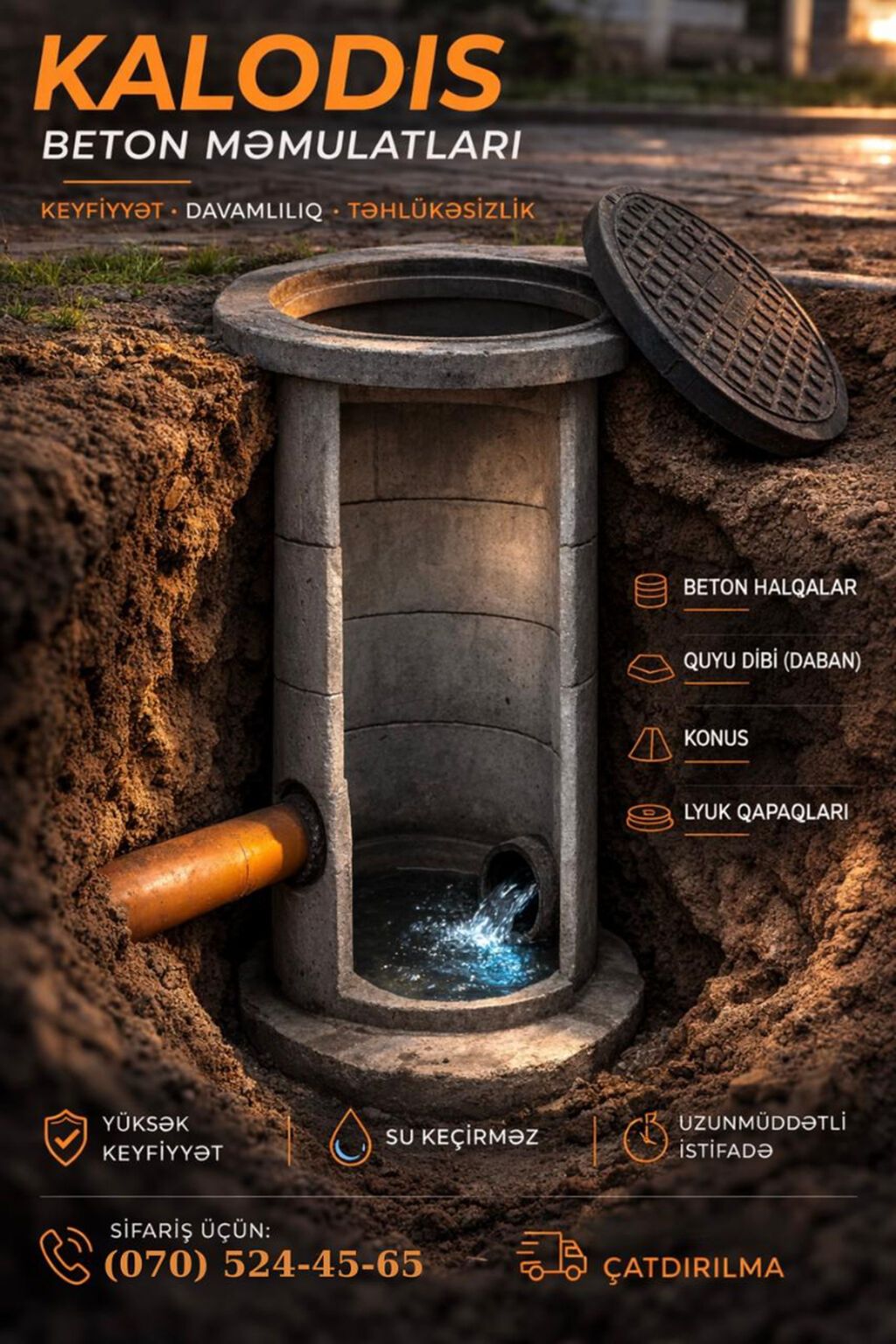 🔹 Kalodis | Dəmir Beton Kalodis Məmulatları | Bakı və Rayonlar