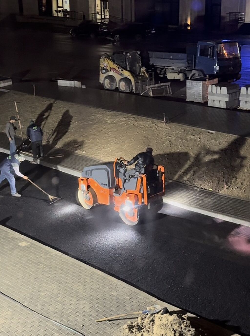 Asfaltlama və yol inşaatı xidməti - Tam sikl asfalt işləri: torpaq
