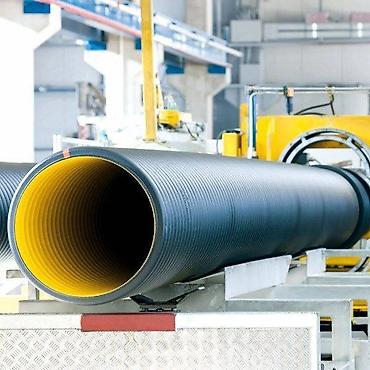 Kanalizasiya borusu, Qofralı, Plastik, 500 mm, Yeni - şəkil 2