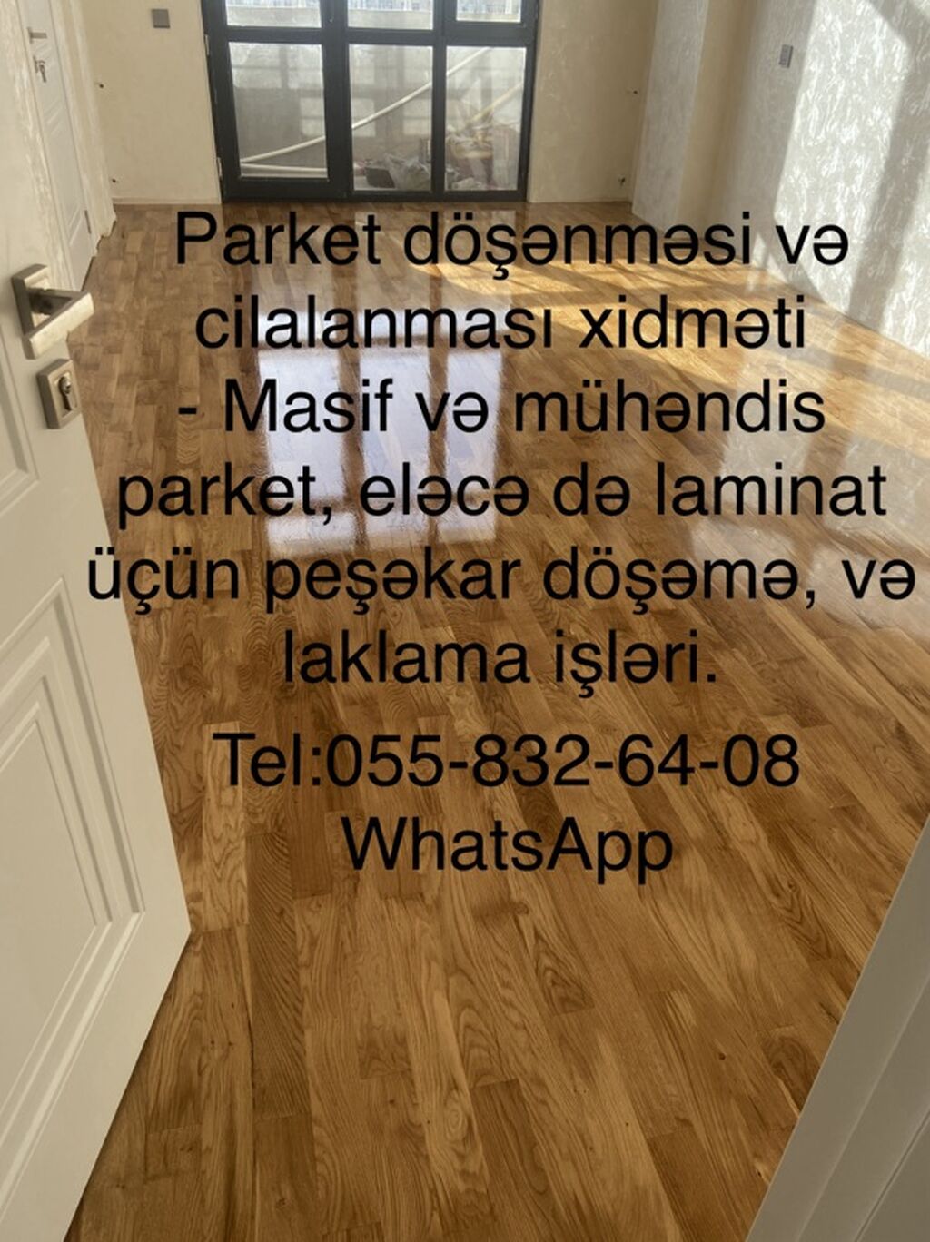 Parket döşənməsi və cilalanması xidməti - Masif və mühəndis