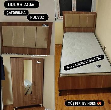 Yeni, 3 qapılı, Siyirməli, Digər rəng, Digər material, Açılan, Düz dolab - şəkil 2