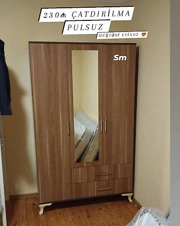 Yeni, 3 qapılı, Siyirməli, Digər rəng, Digər material, Açılan, Düz dolab - şəkil 5