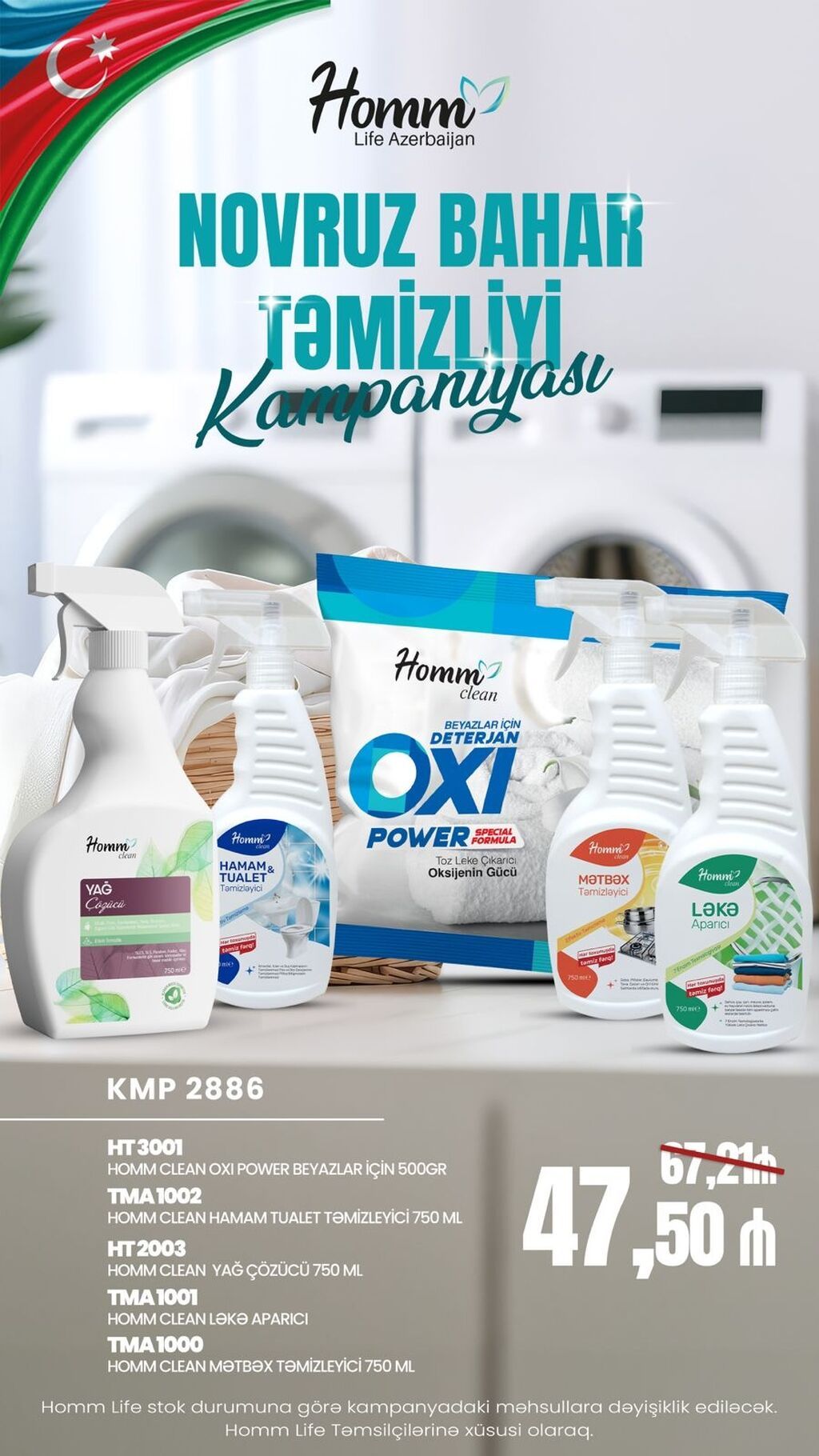 Homm Life Azerbaijan – Novruz bahar təmizliyi kampaniyası Dəst