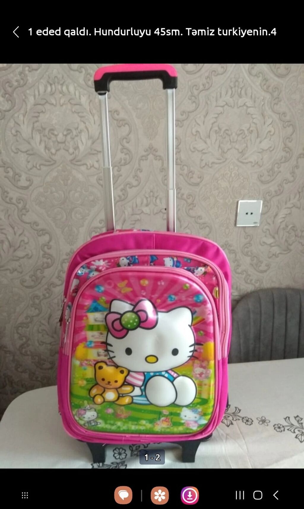 Hundurluyu 45 sm.Temiz Turkiyenin. 4 cibli. 1 eded qaldi