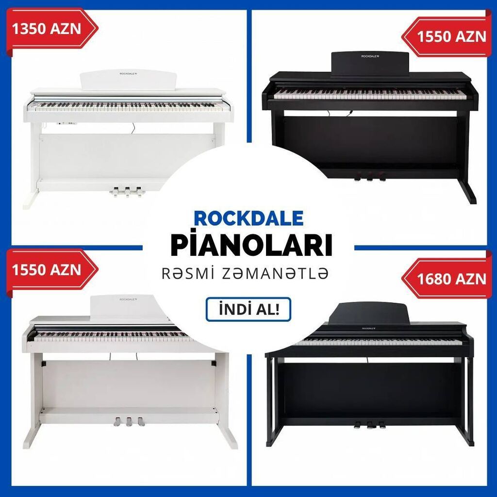Piano, Rockdale, Rəqəmsal, Yeni, Ünvandan götürmə, Ödənişli çatdırılma, Rayonlara çatdırılma