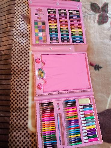 Uşaqlar üçün böyük rəsm və yaradıcılıq çantası – 208 hissə 3+ yaş - şəkil 2