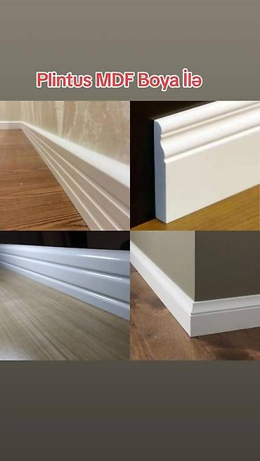 MDF Plintusların boya ilə hazırlanması və Quraşdırılması.Ölçuləri - şəkil 2