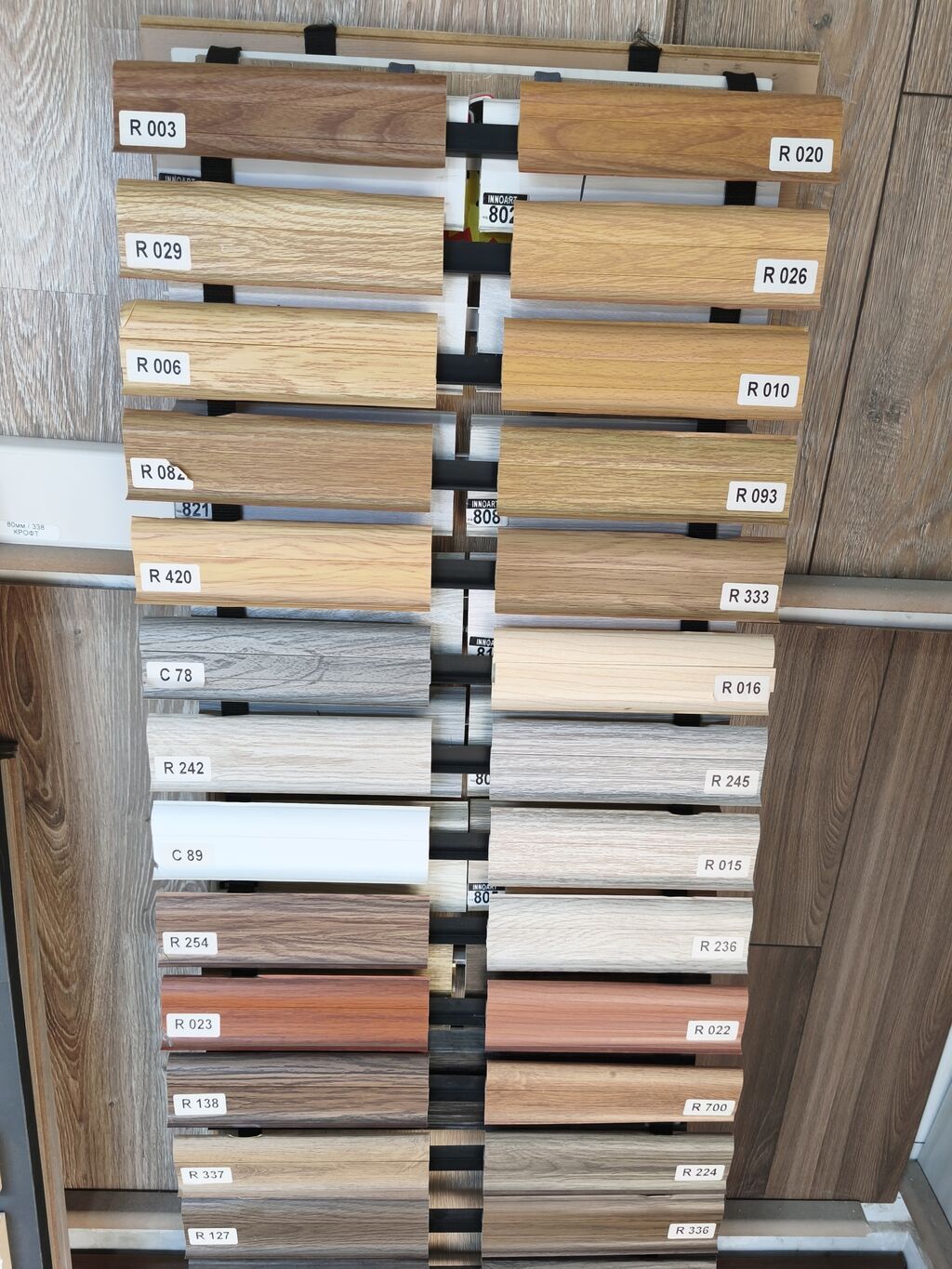 MDF və PVC plintus/karniz kolleksiyası – geniş rəng və dekorda seçim