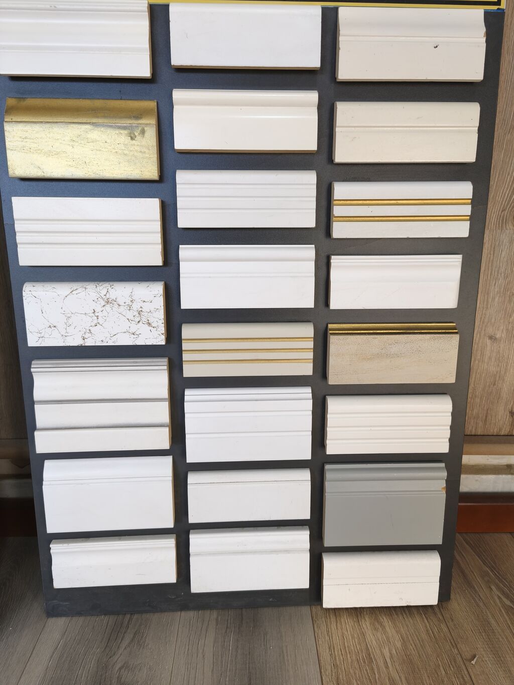 MDF plintus və karniz profilləri – nümunə paneli - Material: yüksək