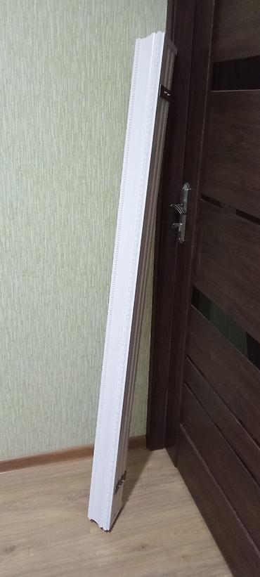 Ağ rəngli dekorativ poliuretan/plastik plintus və karniz dəsti - - şəkil 3