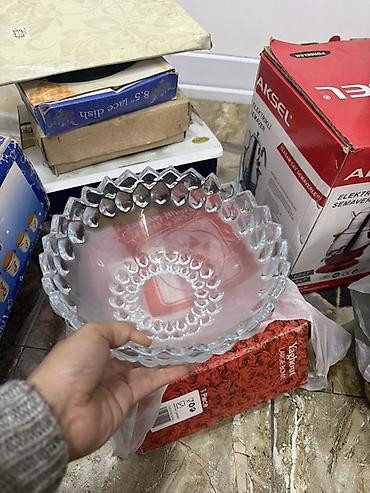 Məişət və servis üçün dekorativ və mətbəx dəsti - Qırmızı bəzəkli - şəkil 5