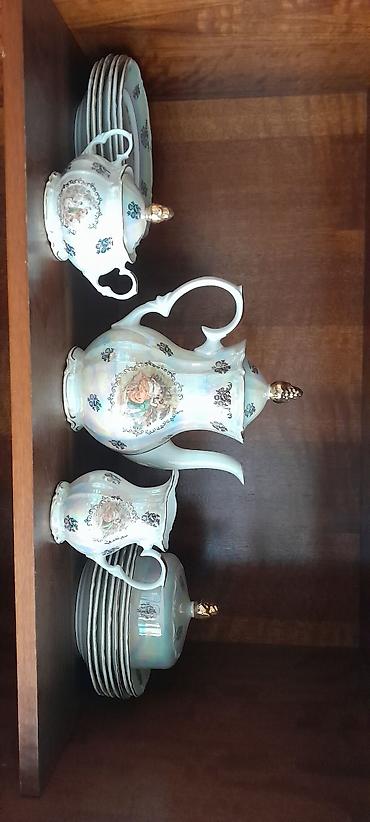 Çay dəsti, rəng - Ağ, Farfor - şəkil 4