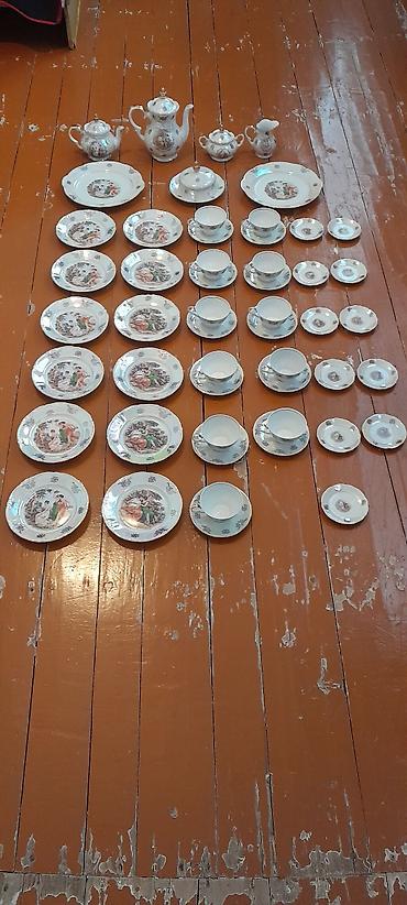 Çay dəsti, rəng - Ağ, Farfor - şəkil 5