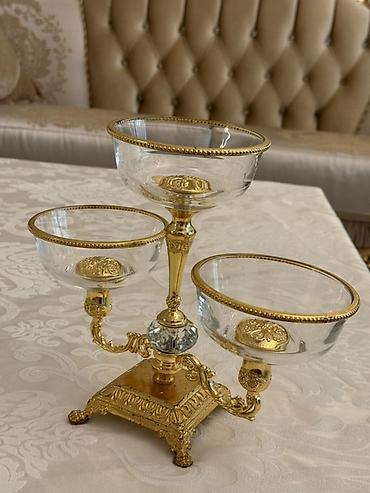 Klassik üslubda masa üstü meyvə–şirniyyat stendi (2 ədəd dəstdə). - - şəkil 2