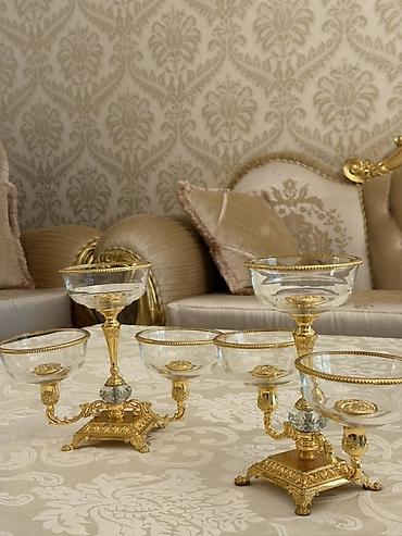 Klassik üslubda masa üstü meyvə–şirniyyat stendi (2 ədəd dəstdə). - - şəkil 3