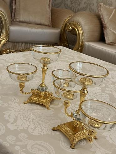 Klassik üslubda masa üstü meyvə–şirniyyat stendi (2 ədəd dəstdə). - - şəkil 4