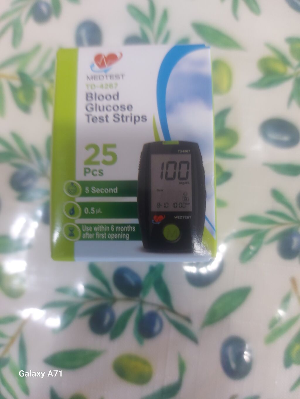 Məhsul: Medtest TD-4267 Blood Glucose Test Strips - Qutu: 25 ədəd