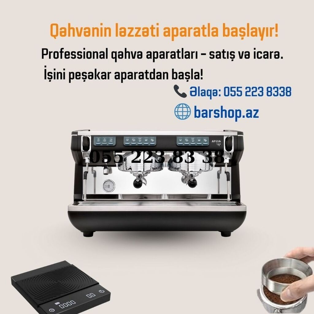 Coffeeshop və restoranlar üçün peşəkar təchizat - Peşəkar