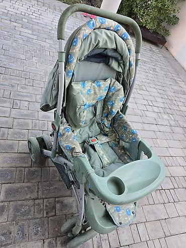 Uşaq arabası – yaşıl rəng, qatlanan model Xüsusiyyətlər: - Rahat - şəkil 4