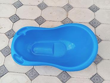 Uşaq vannası – mavi rəngdə, ergonomik formalı plastik. Xüsusiyyətlər - şəkil 2