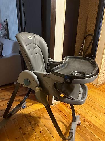 Uşaq üçün yemək stulu – Morekiss - Rəng: boz/qara - Rahat, yumşaq - şəkil 2