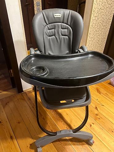 Uşaq üçün yemək stulu – Morekiss - Rəng: boz/qara - Rahat, yumşaq - şəkil 3