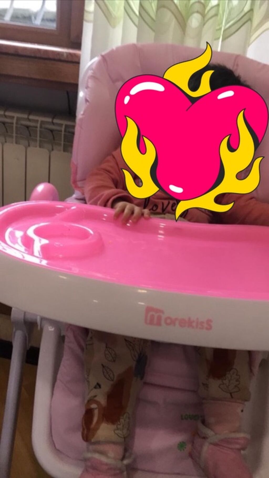 Uşaq yemək stulu – Morekiss - 1hefte istifade olunub tecili satilir