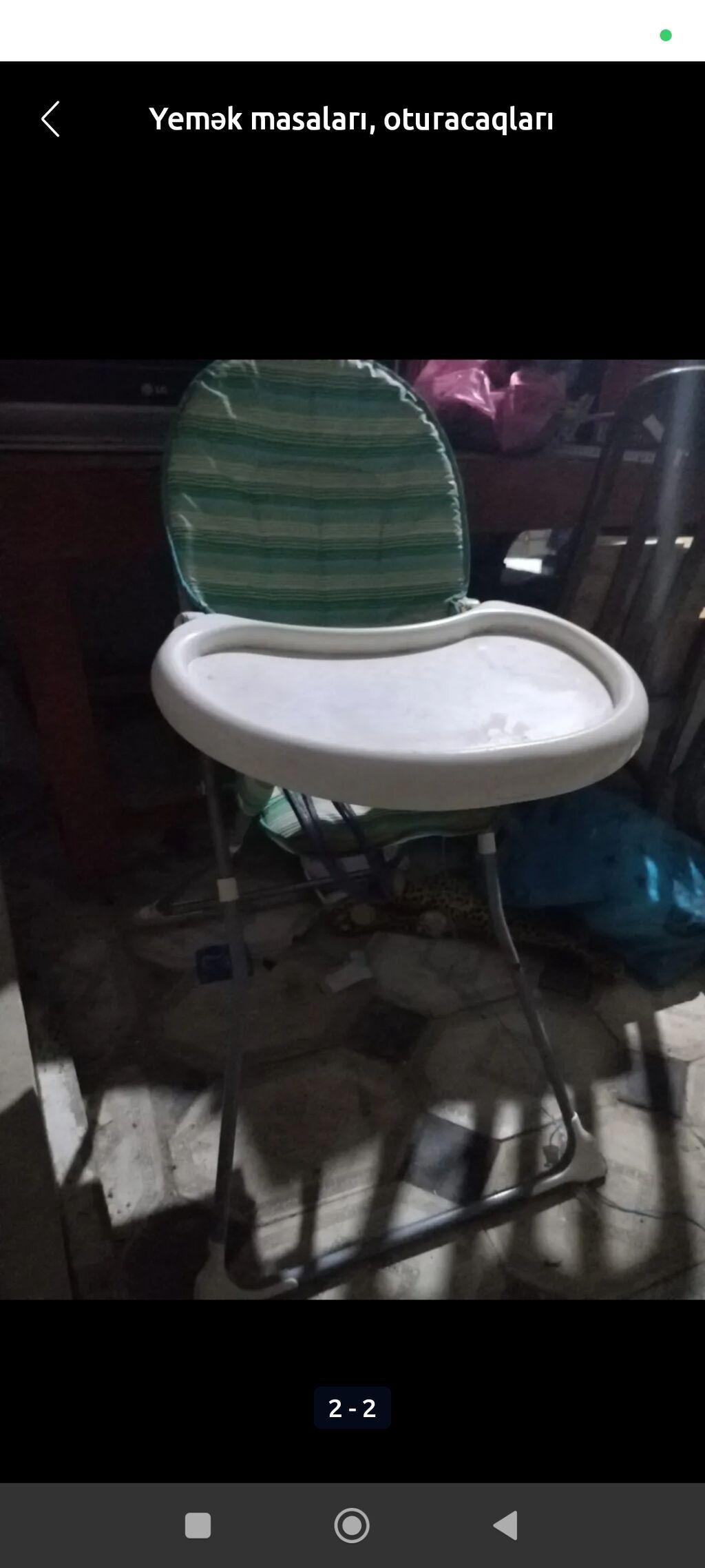 Yemək masaları, oturacaqları