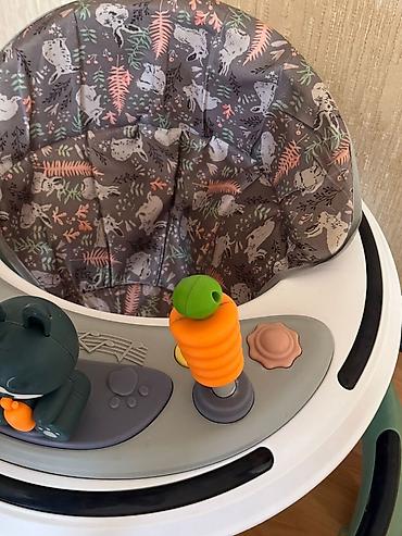 Uşaq gəzdirici (walker) – Baby Land - Rəng: yaşıl/ağ çərçivə, meşə - şəkil 3