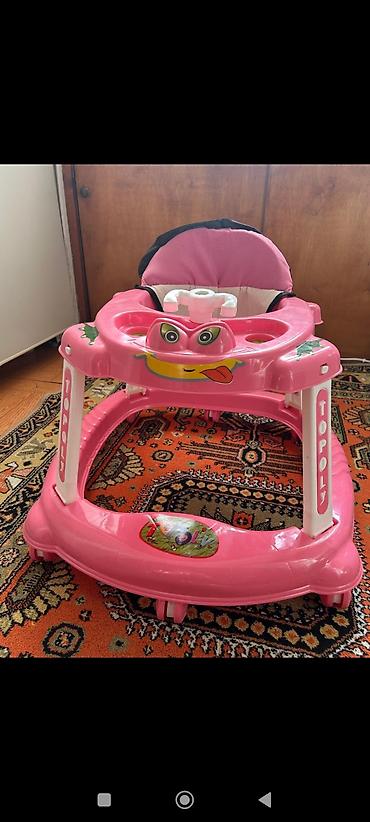 Uşaq yeriməsi – Topoly brendi, çəhrayı rəng. - Rahat, yumşaq oturacaq - şəkil 3