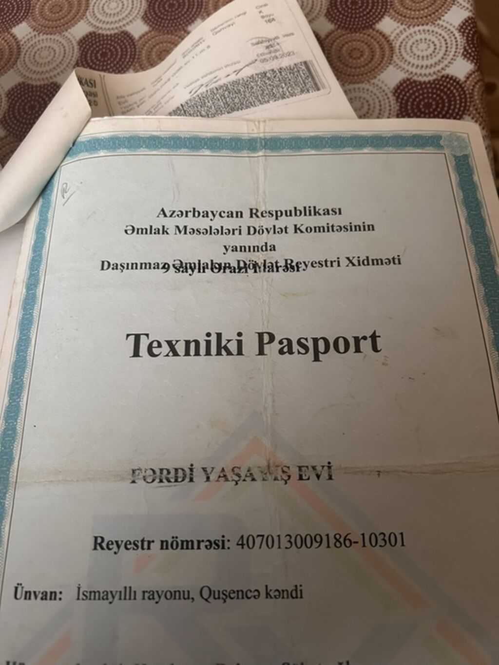 İsmayıllı rayonu, Quşəncə kəndində fərdi yaşayış evi üçün Torpaq hazır