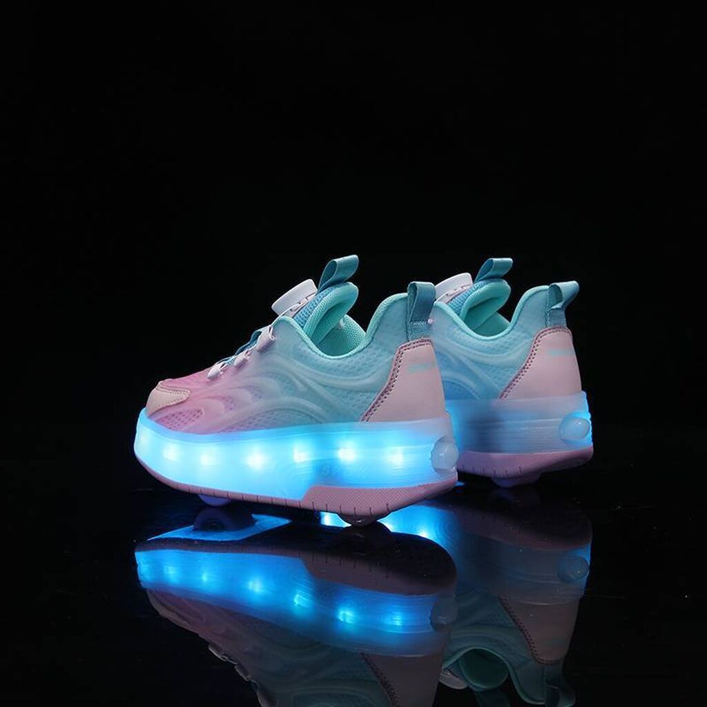 LED işıqlı təkərli uşaq idman ayaqqabısı - 2-si 1-də dizayn: Gündəlik