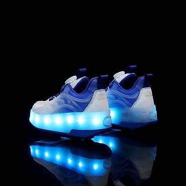 LED işıqlı təkərli uşaq idman ayaqqabısı - 2-si 1-də dizayn: Gündəlik - şəkil 3