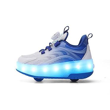 LED işıqlı təkərli uşaq idman ayaqqabısı - 2-si 1-də dizayn: Gündəlik - şəkil 5