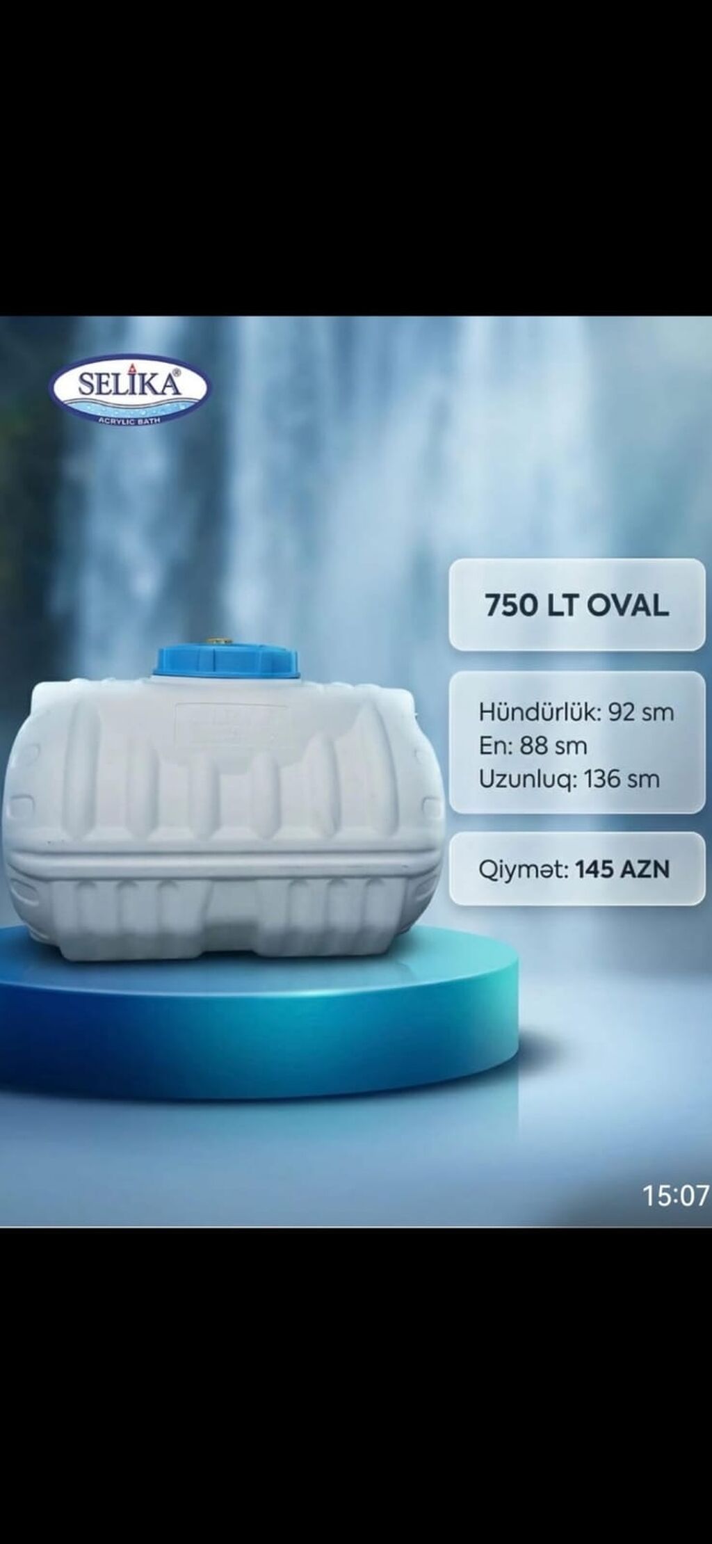 Bak, Plastik, 750 l l