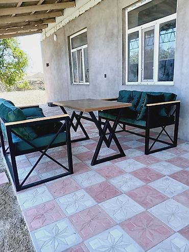 Yeni, Kvadrat masa, Açılmayan, Skameykalar ilə, Azərbaycan - şəkil 5