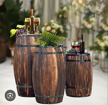 Cafe, restoran, istrahət mərkəzi üçün Taxta dekorativ dibçək - şəkil 3