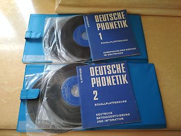 Alman dili fonetikası. Ştotser. 8 ədəd qramafon valı və 2 kitabçadan - şəkil 3