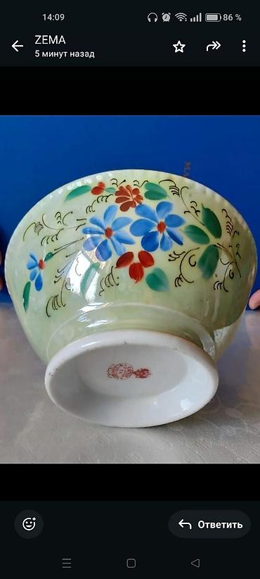 Antik büllur meyvə vazalar və antik Kuznetsov vaza.Super - şəkil 3