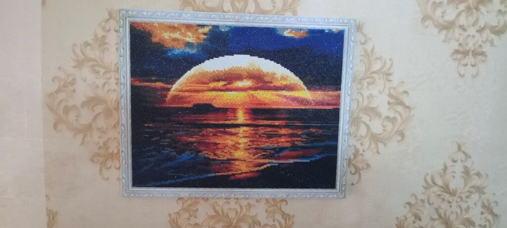 Almaz mozaykasi öz əl işimdir. Satilir təcili. Ramkalidi. Qiyməti 3