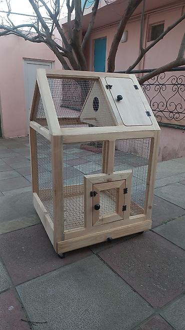 Qəfəs əl işidi ölçüsü eni 55 uzunluğu 55 hündürlük 80 . təkərlidi - şəkil 2