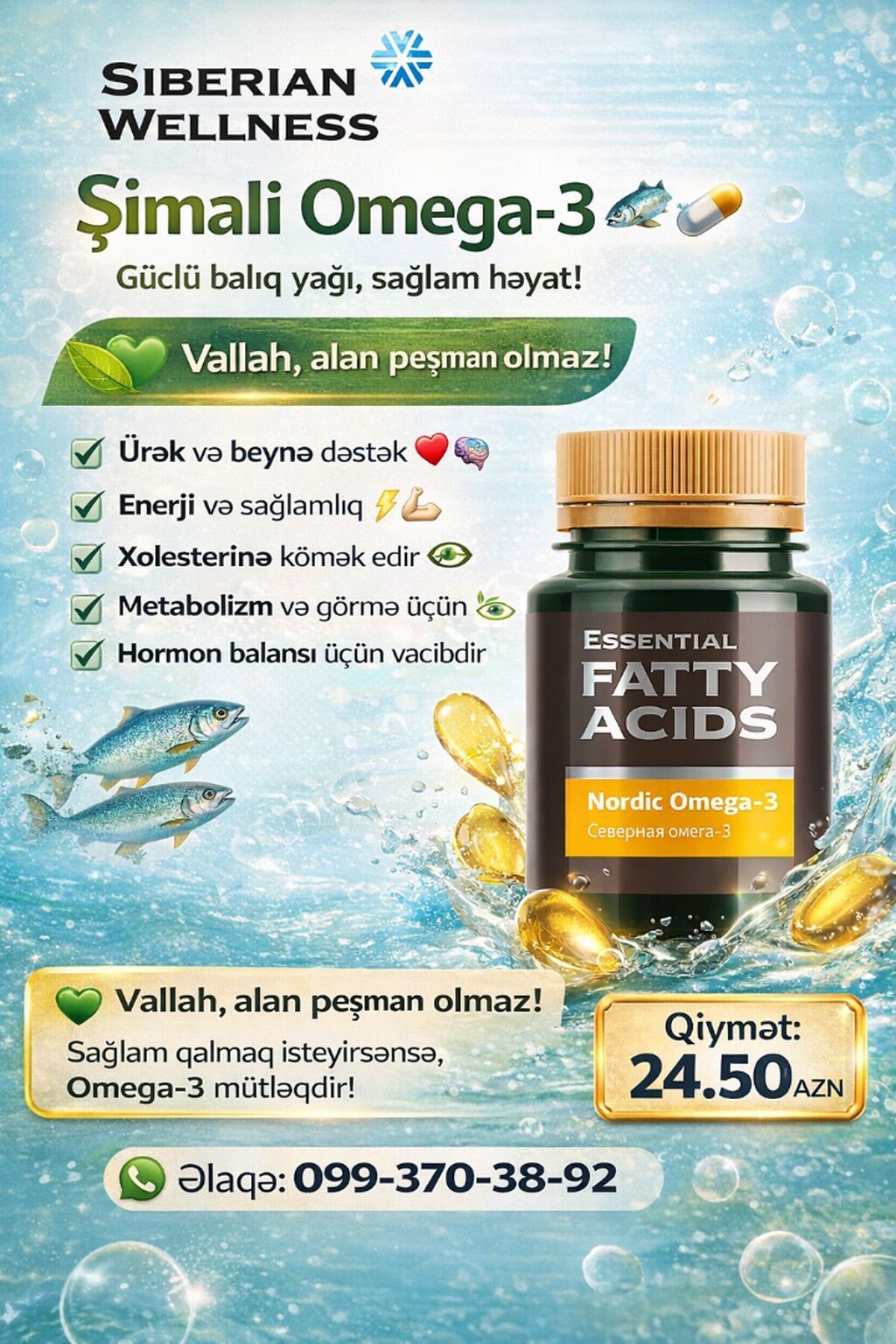 Omeqa-3 üçün hazırladığım bu mətn həm professional görünür, həm də