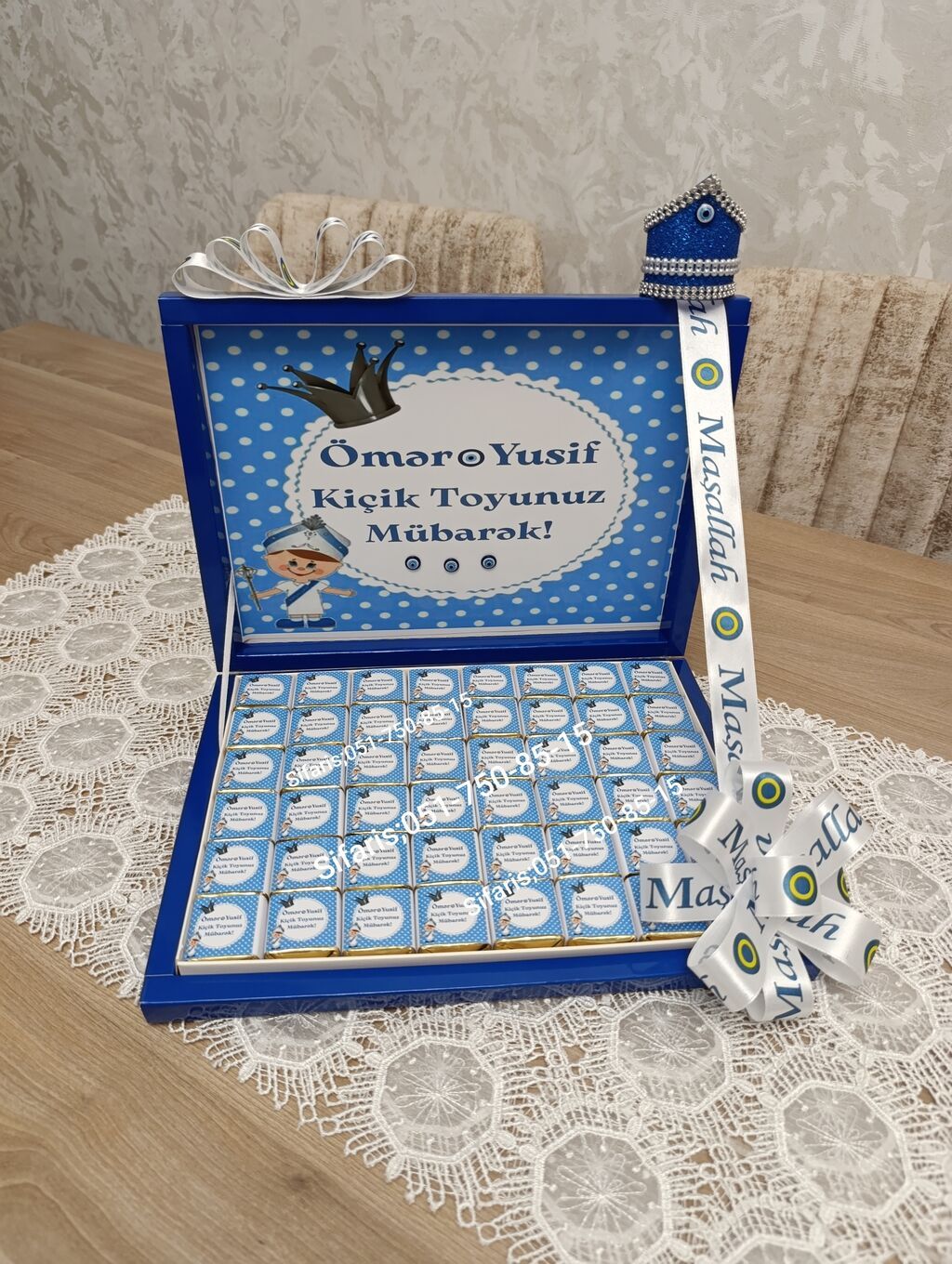 Sunnet xoncasi;Sunnet xoncalari sifarisle hazirlanir.Sifarisler en az