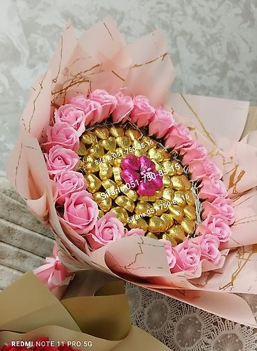 Sokolad buketleri sifarisle hazirlanir.Sifarisler en az 1-2 gun - şəkil 3