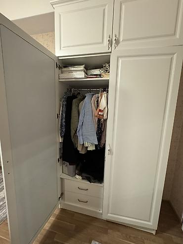 6 qapı, Siyirməli, Ağ, Digər material, Açılan, Düz dolab - şəkil 5