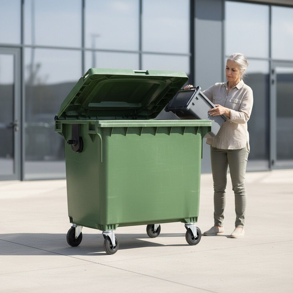 Zibil qabi və Tullantı Qabları – 660 Litr Ölçü: 1370×780×1240 mm