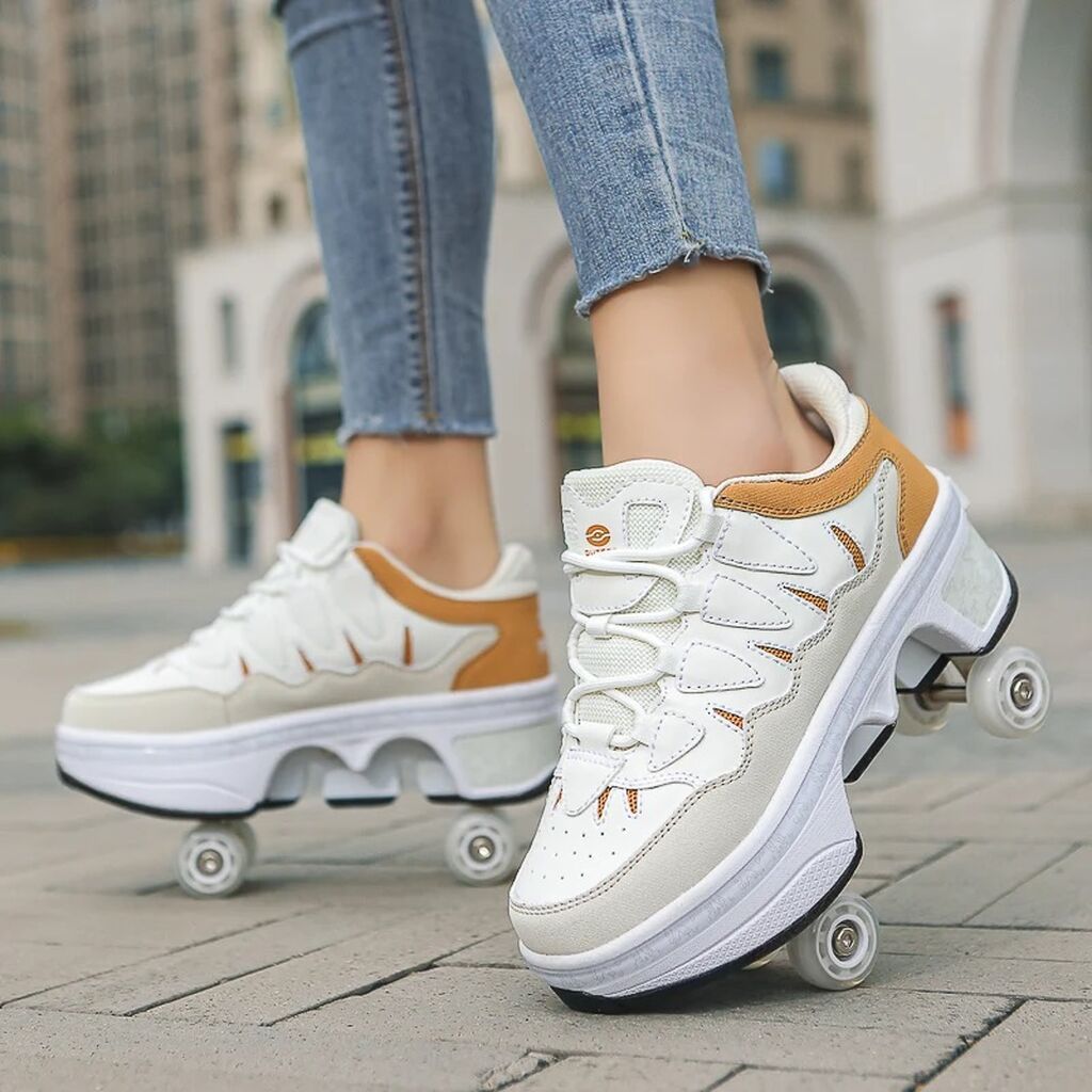 Çevrilə bilən təkərli idman ayaqqabısı - 2-i 1-də dizayn: gündəlik