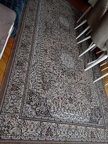 Xalça – klassik naxışlı, bej‑boz tonlarda - Üslub: Şərq klassik - şəkil 2