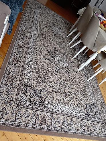 Xalça – klassik naxışlı, bej‑boz tonlarda - Üslub: Şərq klassik - şəkil 3